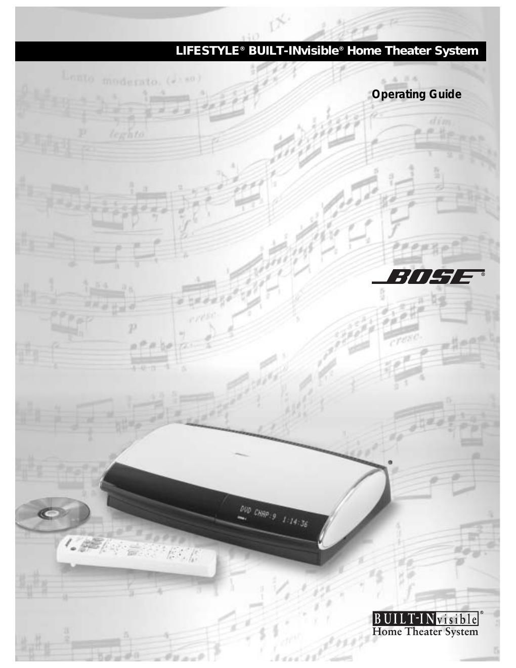 bose av28 media center operating guide