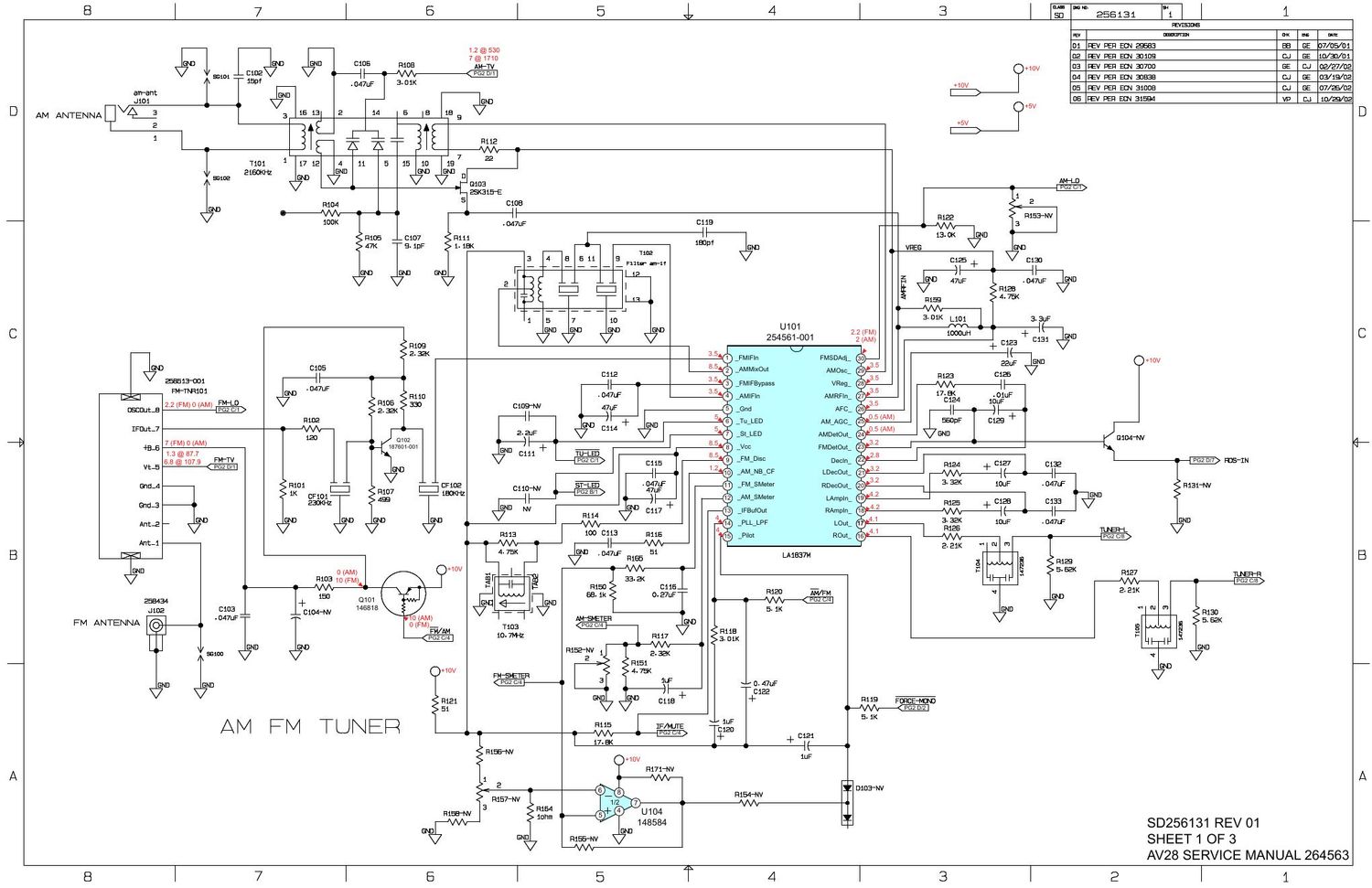 bose av28 sd256131 schematics