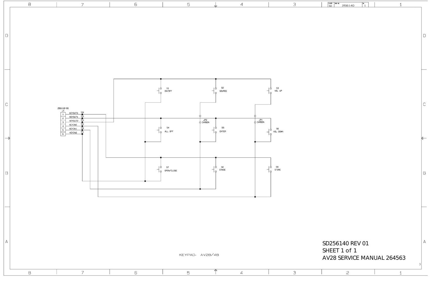 bose av28 sd256140 1 1 01 schematics