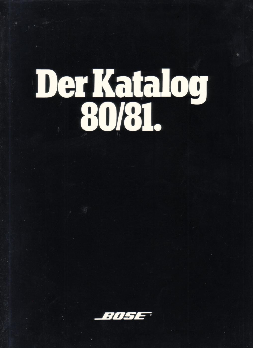 catalogues bose 1980 katalog