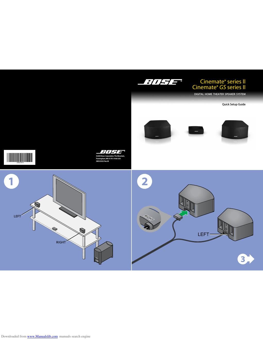 bose cinemate gs series ii