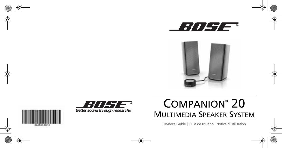 bose companion 20 owners guide