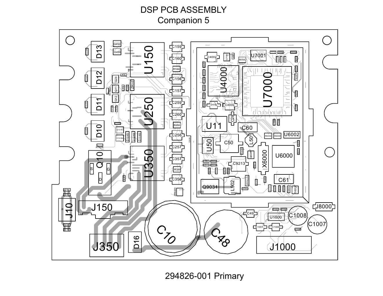 bose companion 5 dsp bose pcb top and bottom board layout