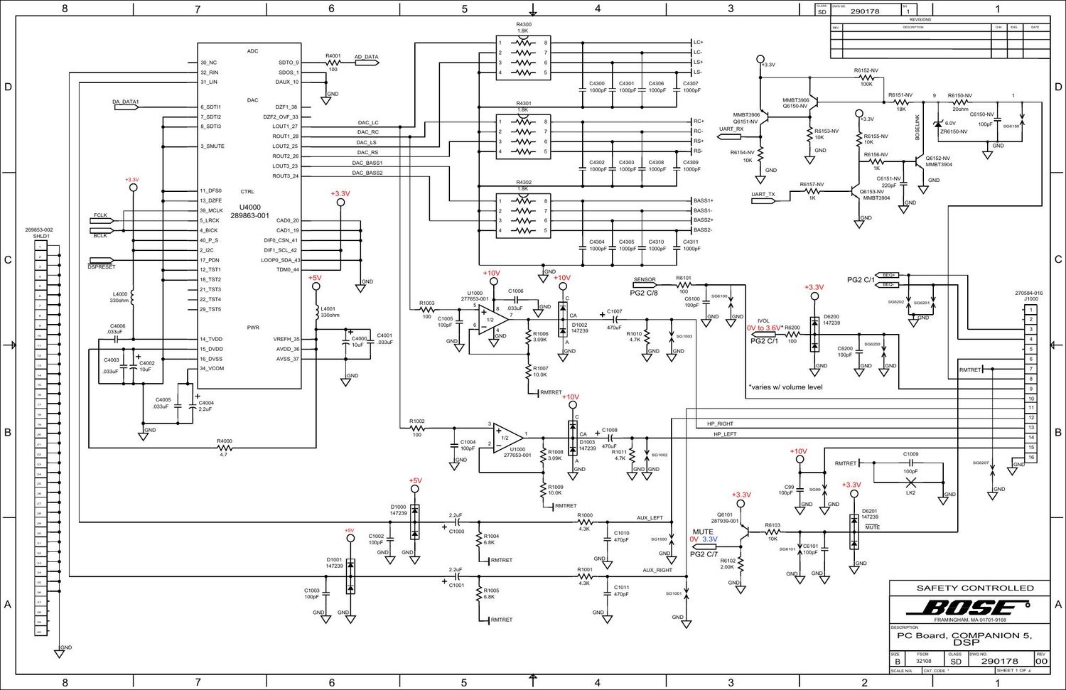 bose companion 5 dsp schematics