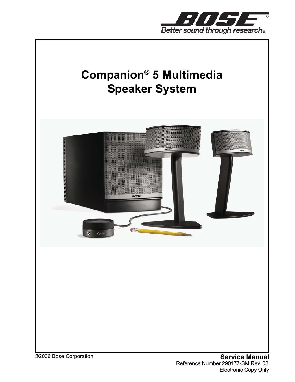 Free Manuals - Free download bose 5 service manual sm r03