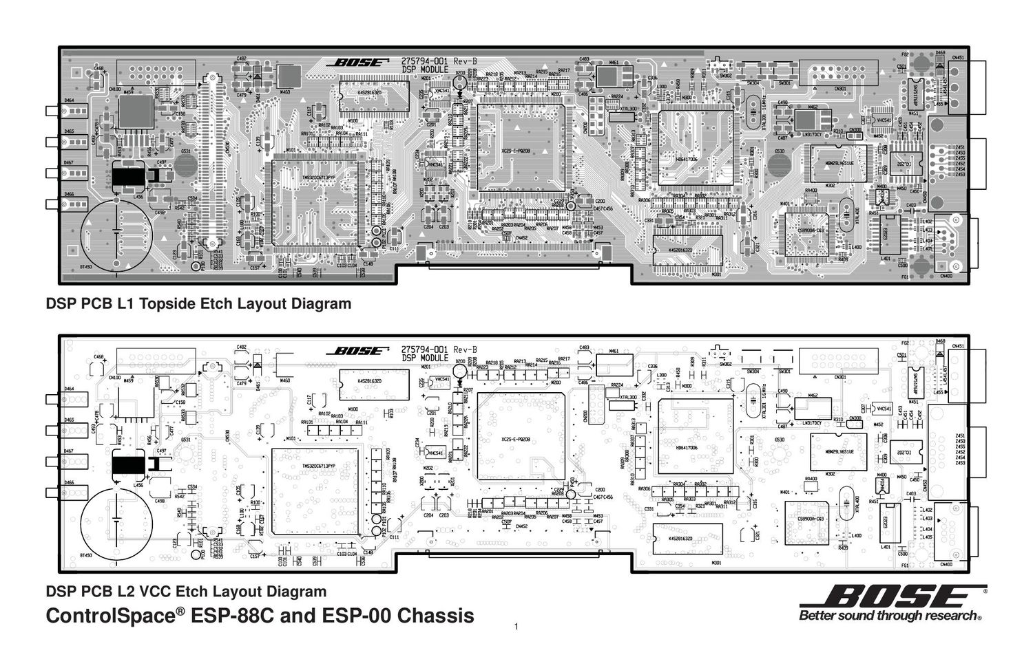 bose dsp bose pcb board layouts