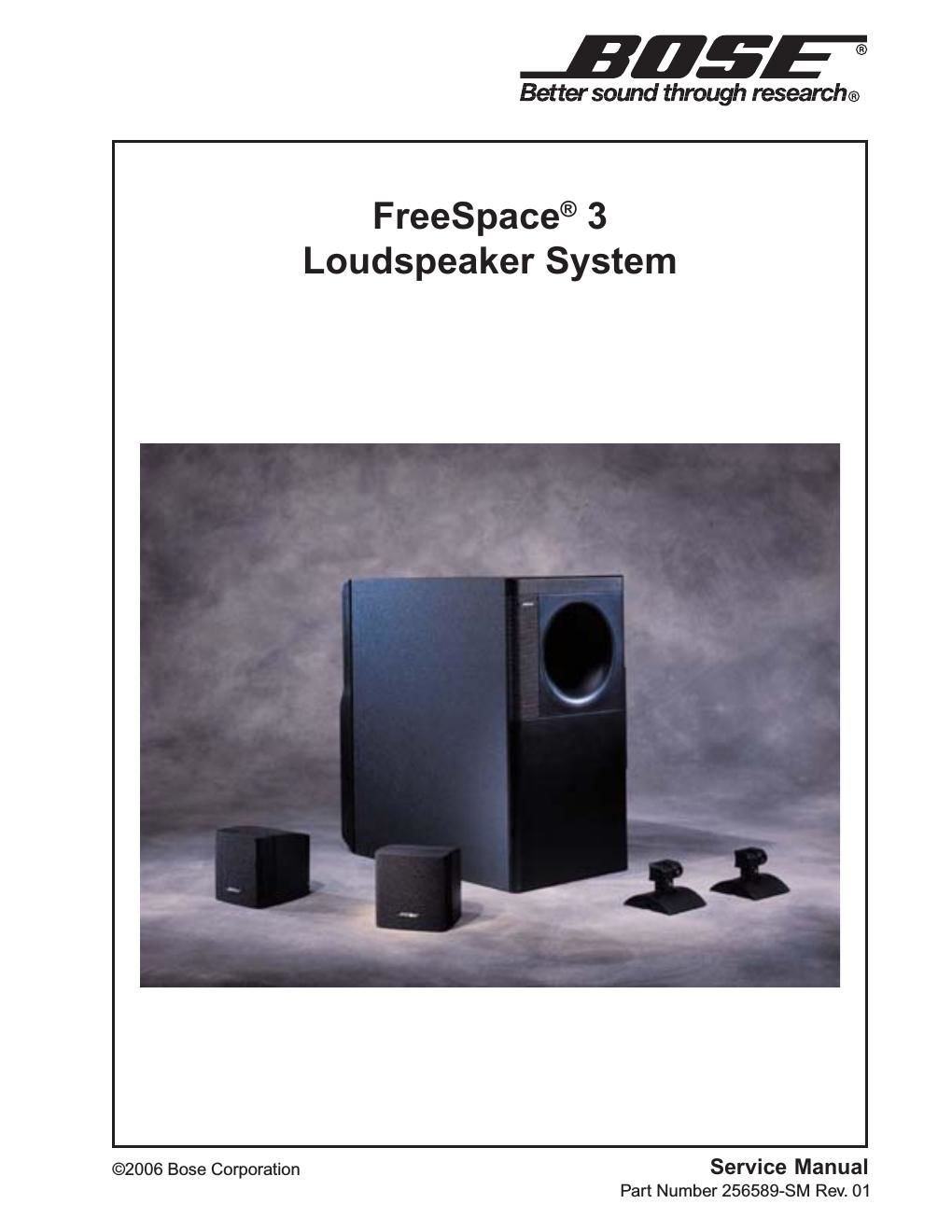 bose freespace 3 loudspeaker system r1