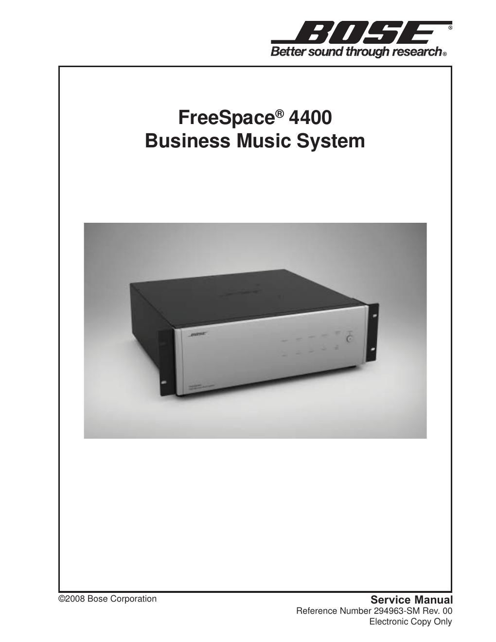 bose freespace 4400 294963 service manual rev0
