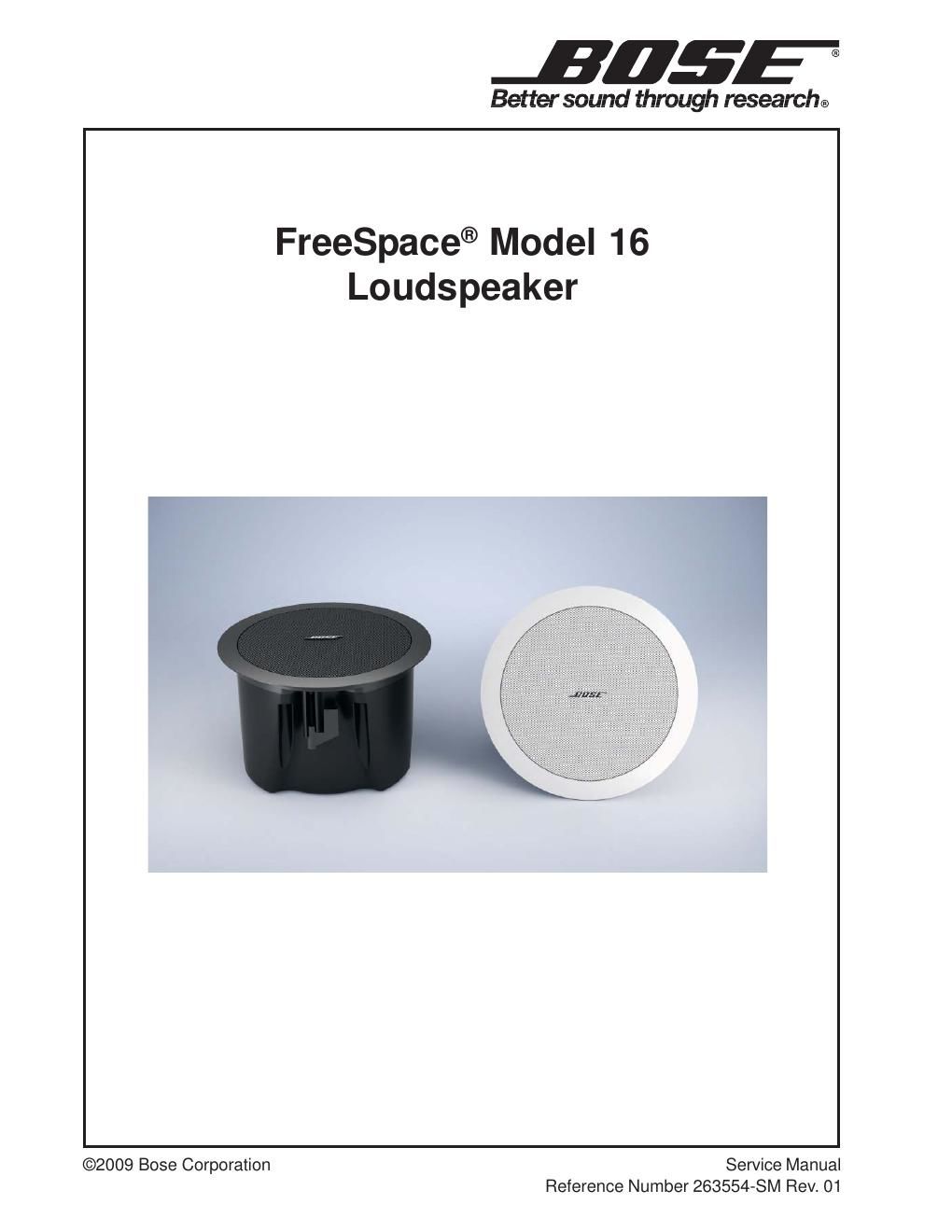 bose freespace bose model 16 loudspeaker r1