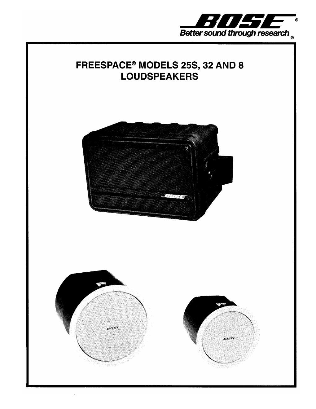 bose freespace bose model 25s 32 8 r1