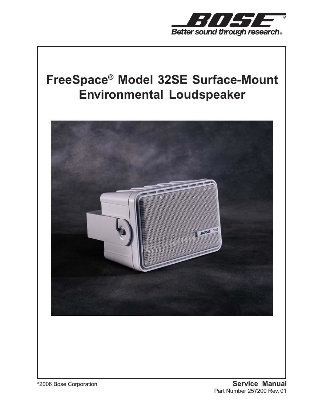 bose freespace bose model 32se surface mount environmental loudspeaker r1