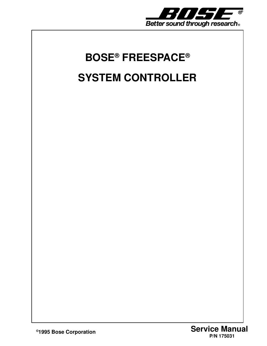 bose freespace business system controller