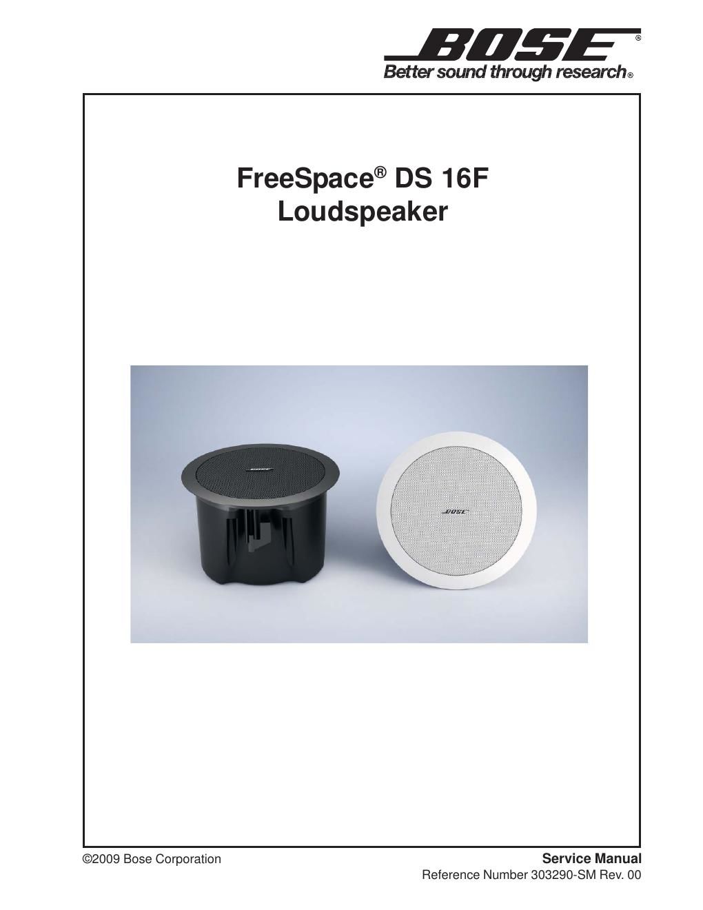 bose freespace ds 16f 303290 service manual bose model ds16f