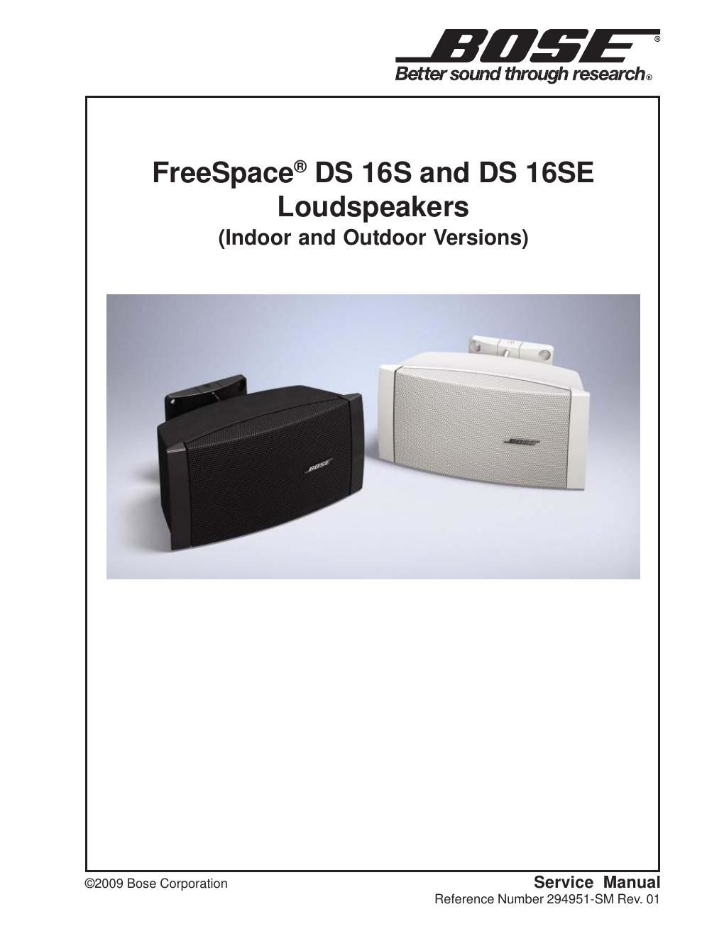 Free download bose freespace ds 16s and ds 16se 294951 service manual rev1
