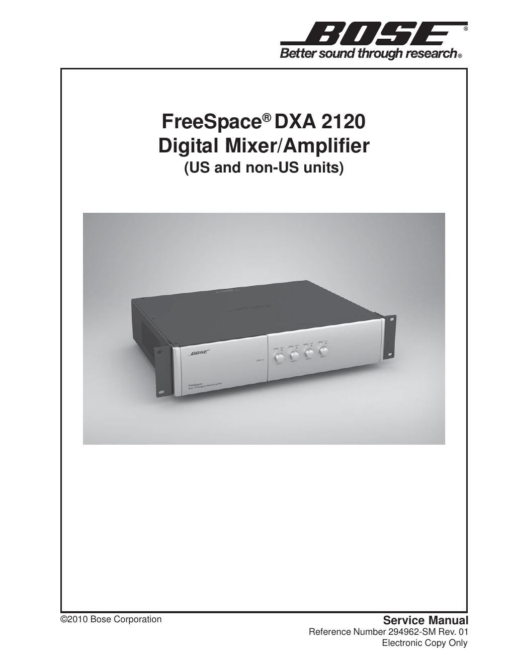 bose freespace dxa 2120 294962 service manual r1