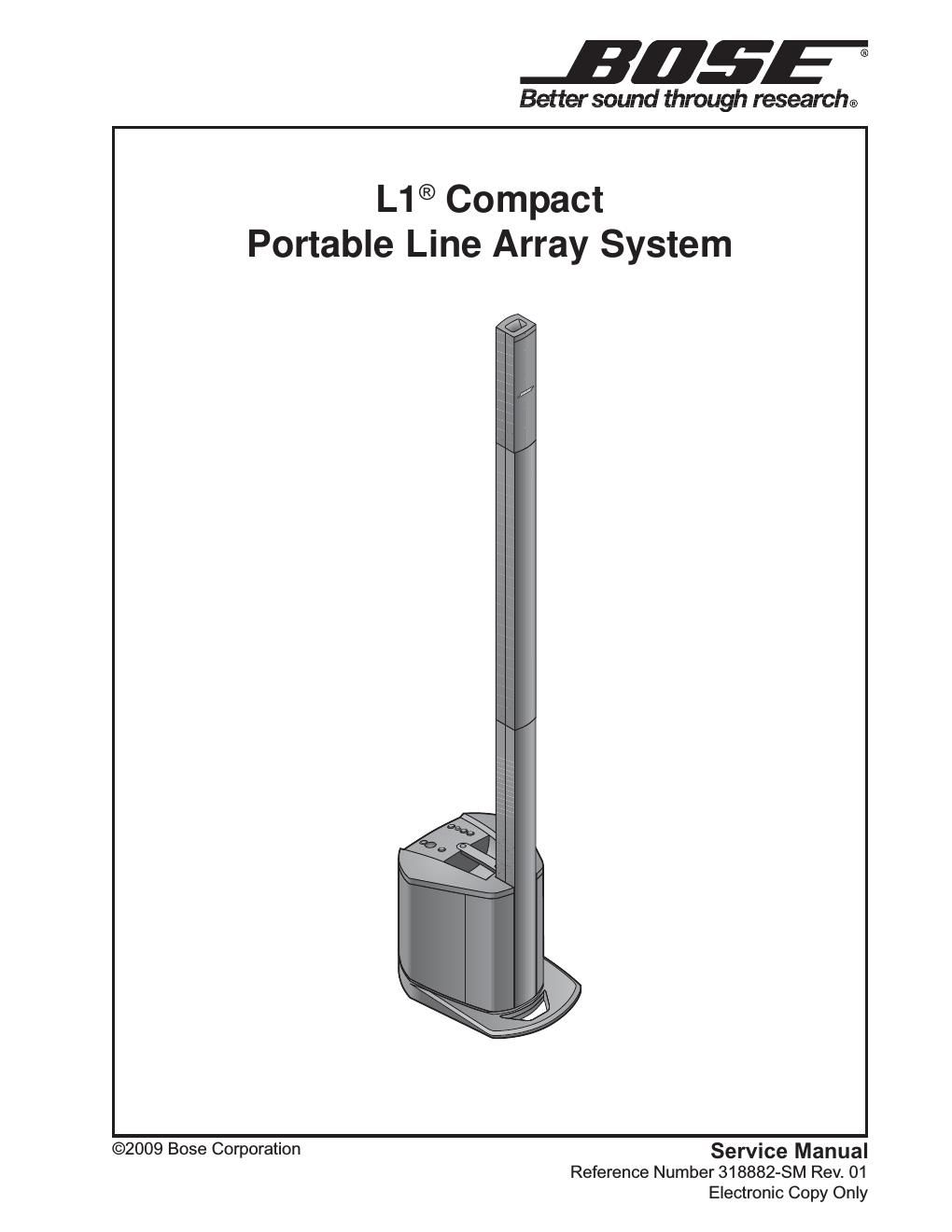bose l1 compact system service manual rev 01