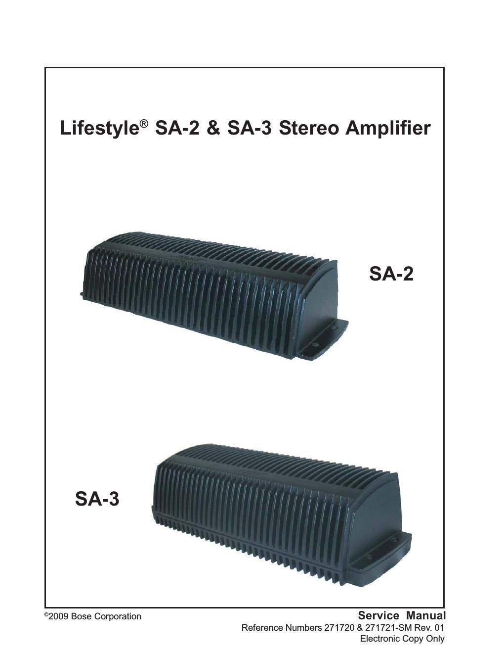 bose lifestyle sa 2 sa 3 amplifier