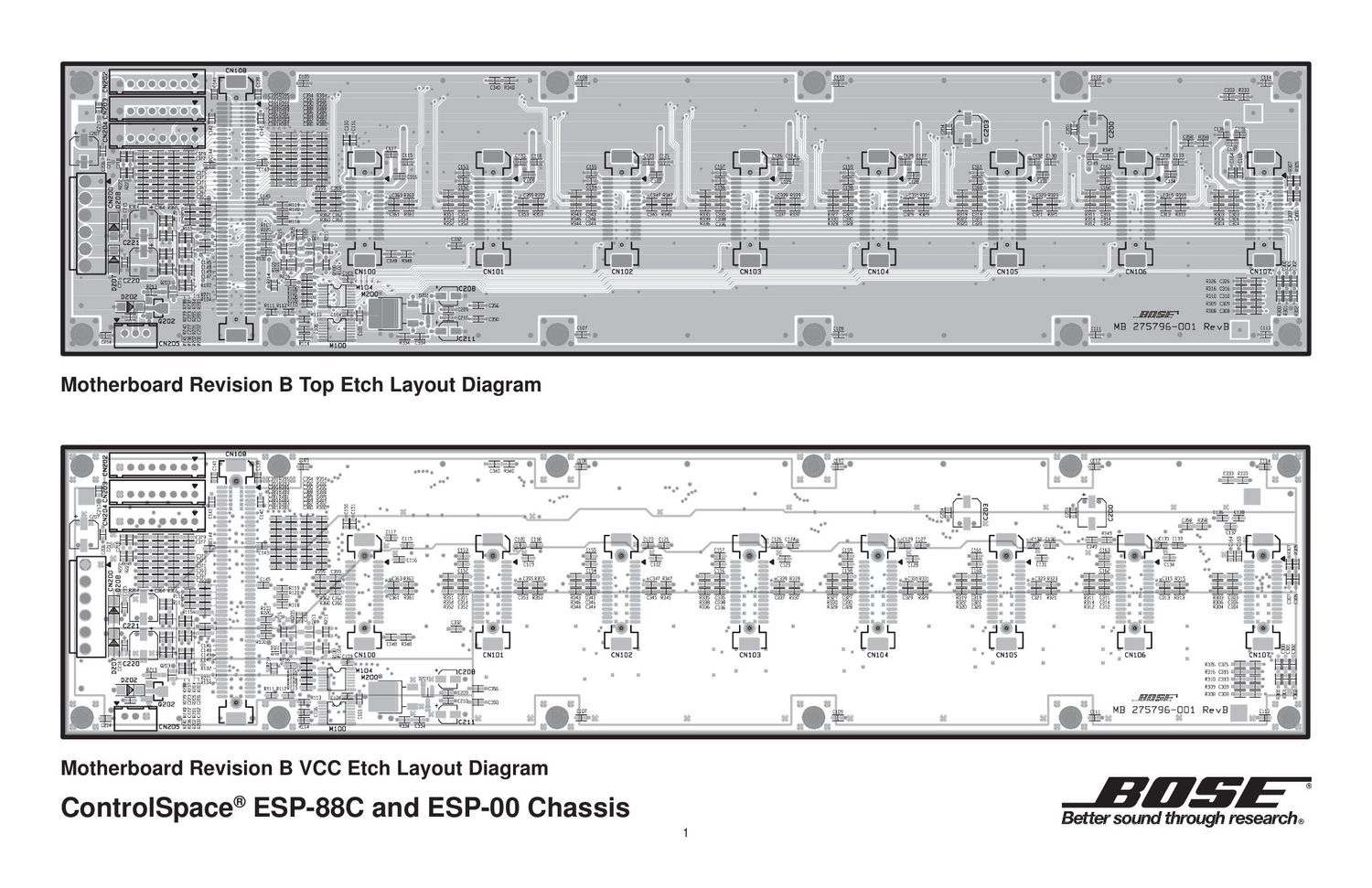 bose motherboard revb board layouts