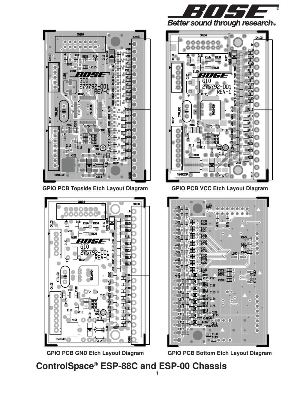 bose other bose pcb board layouts 2