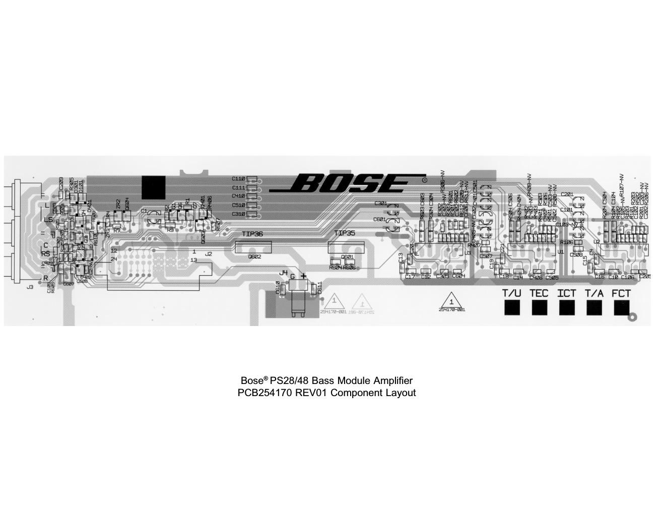 bose PS28 48 pcb254170 rev01 topside foto pci