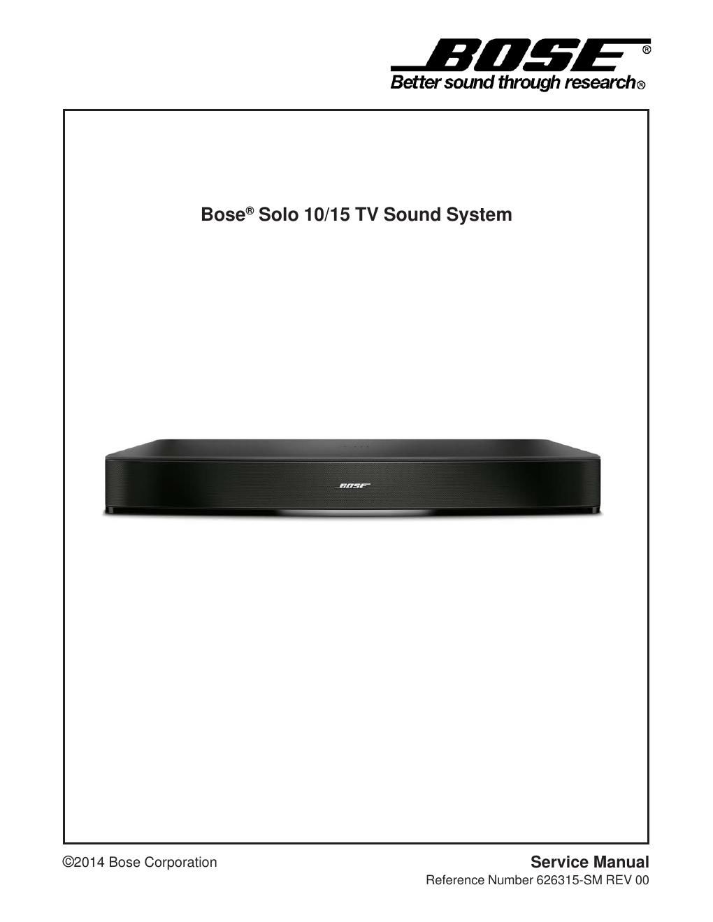 bose solo 10 15 tv sound system rev 00