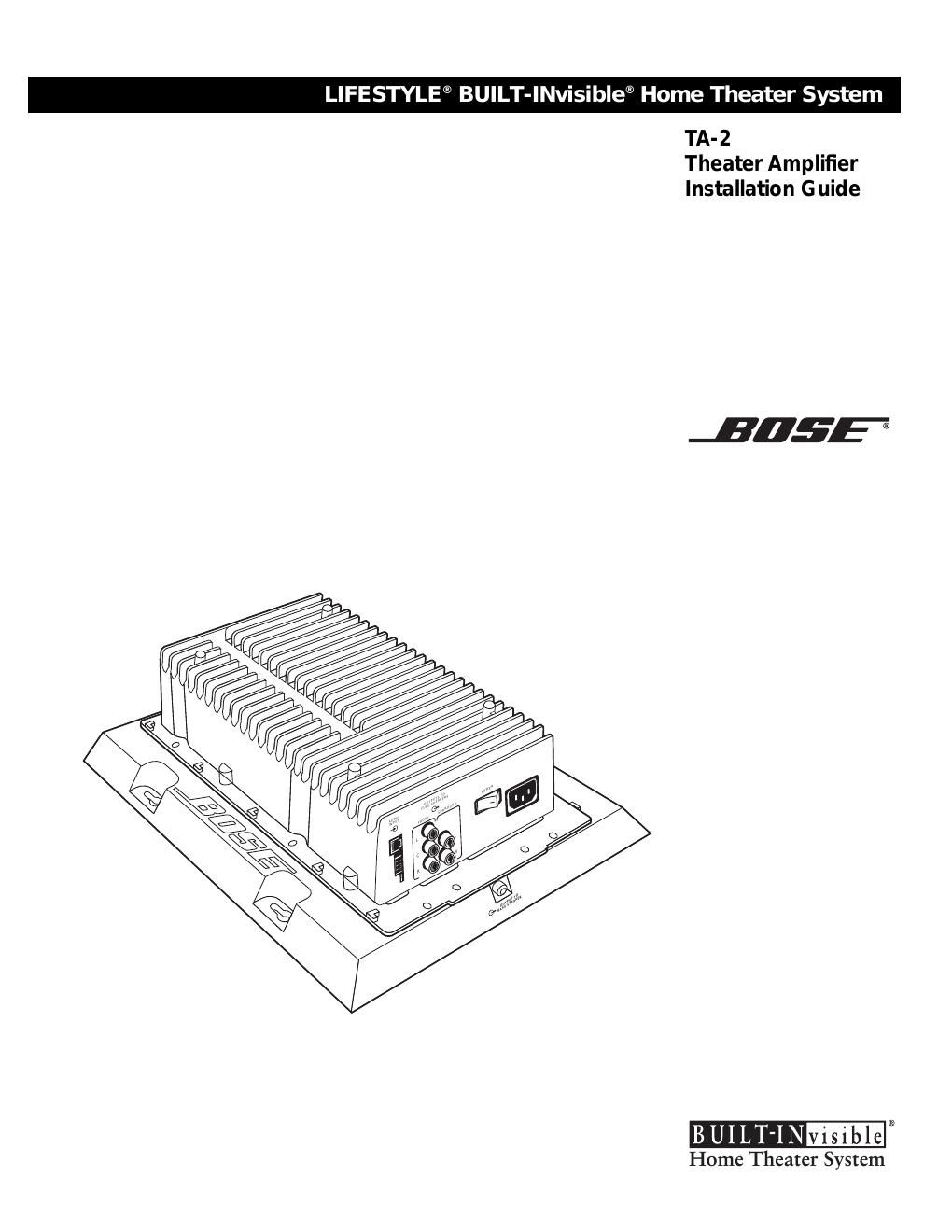 bose ta 2 theater amplifier installation guide