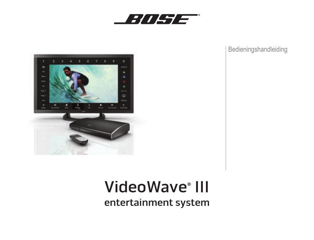 bose videowave iii