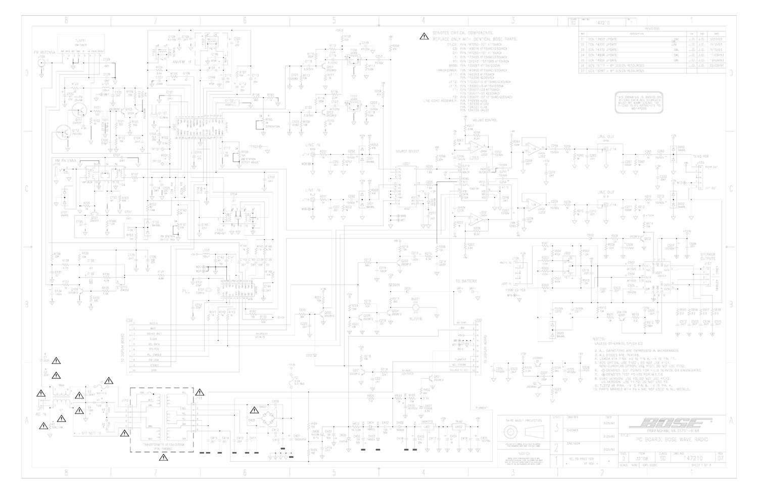 bose wave 1993 schematics