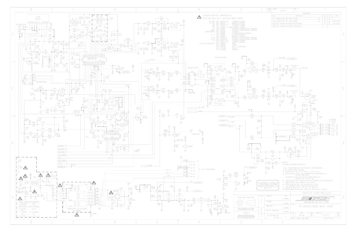 bose wave 1994 schematics