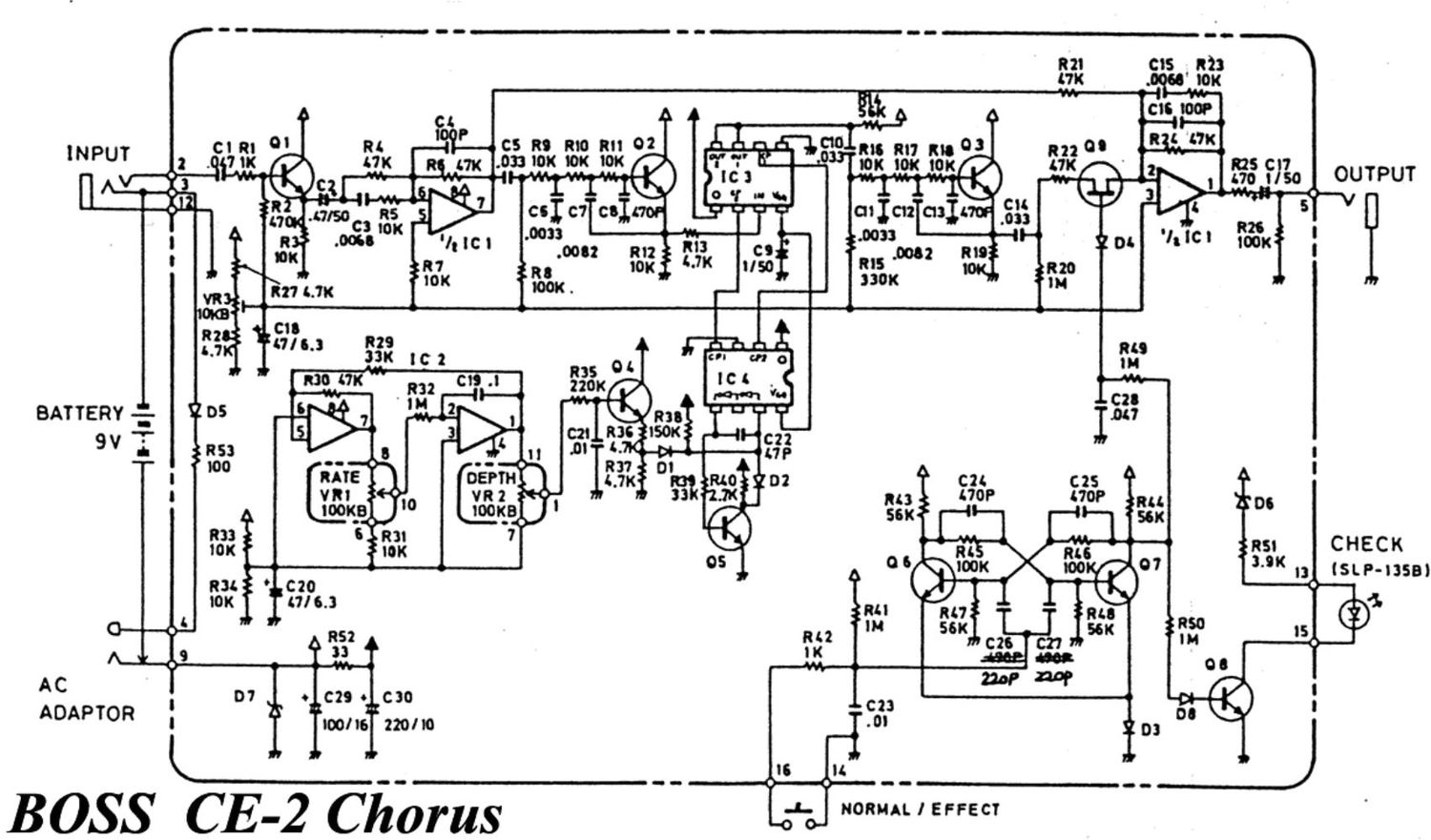 BOSS CE 2 SCHEMATICS