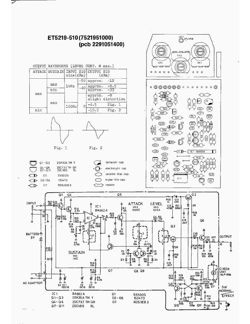 Boss CS 2 Compressor Sustainer Schematic