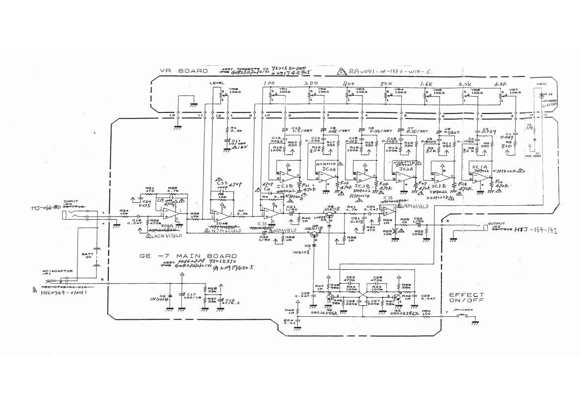 Boss GE 7 EQ (Older) Schematic