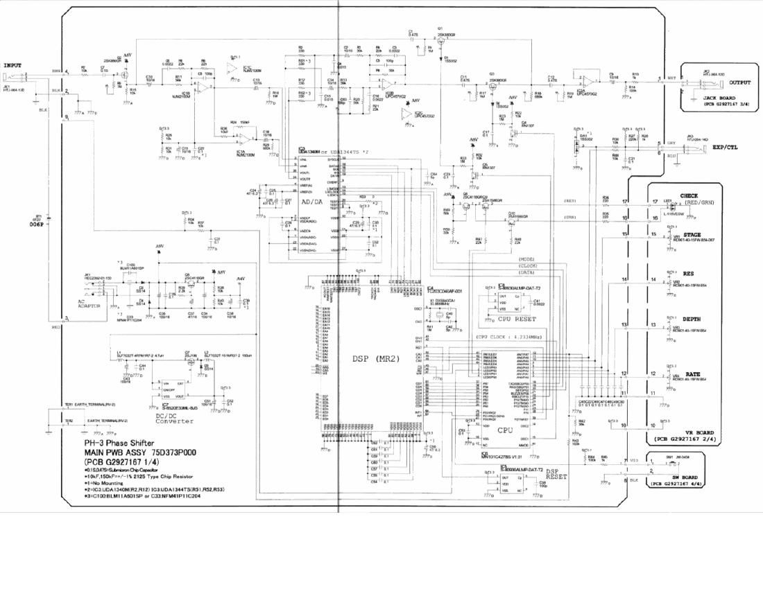 Boss PH 3 Phase Shifter Schematic