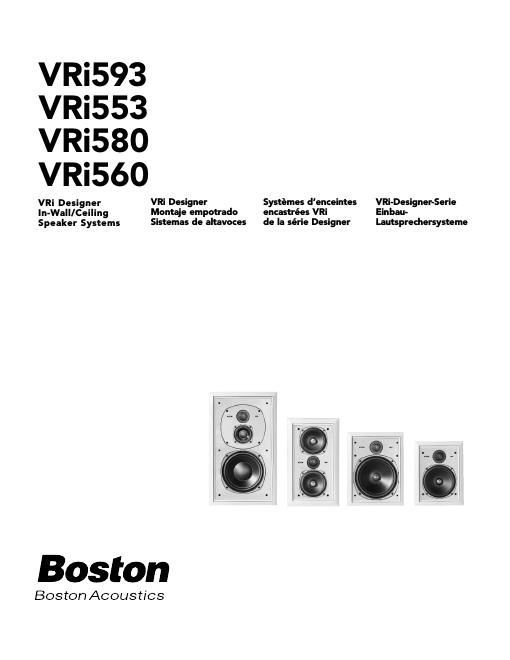 boston acoustics vri 553 560 580 593 user manual