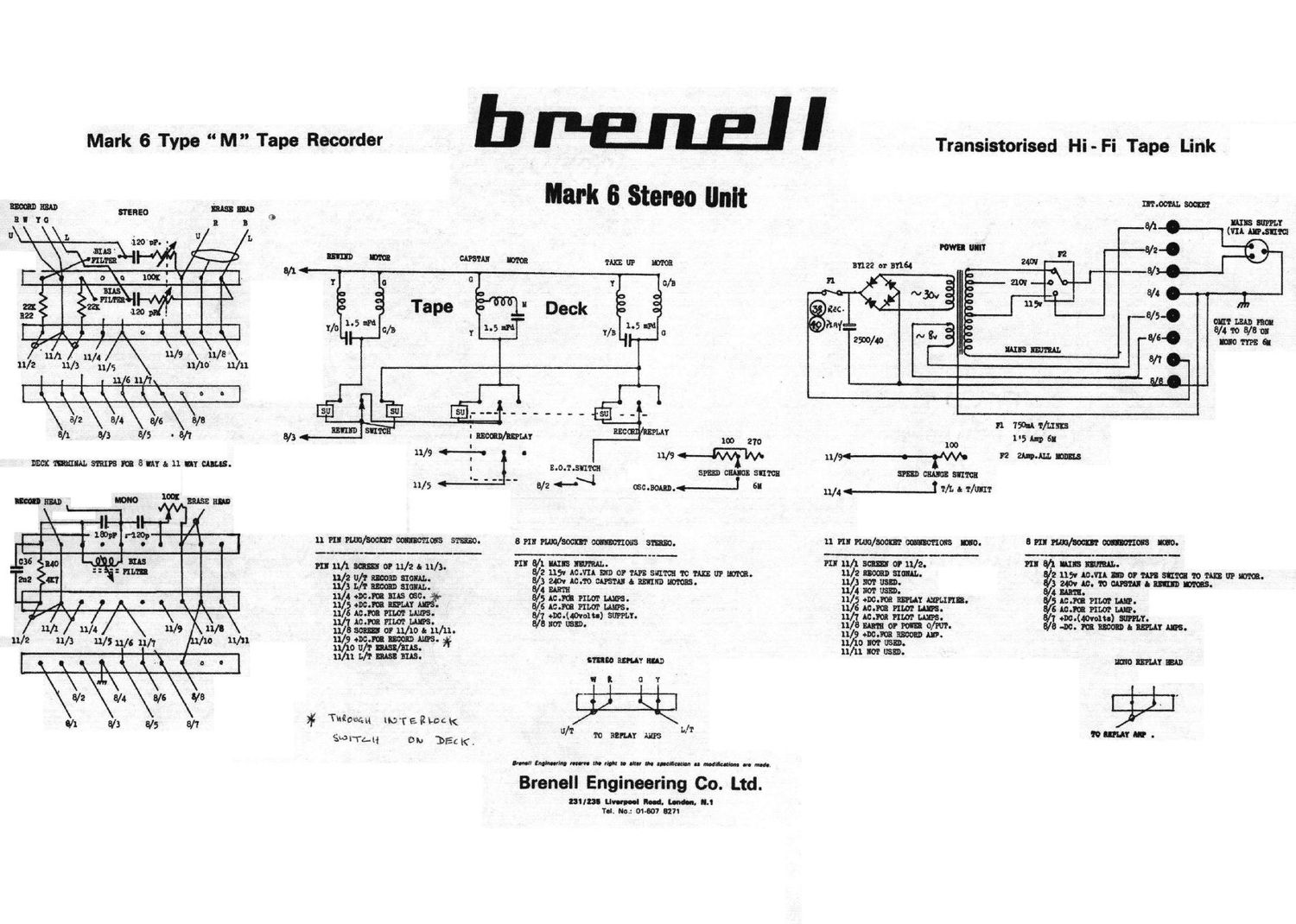 brenell Mk6 Schaltung schematic