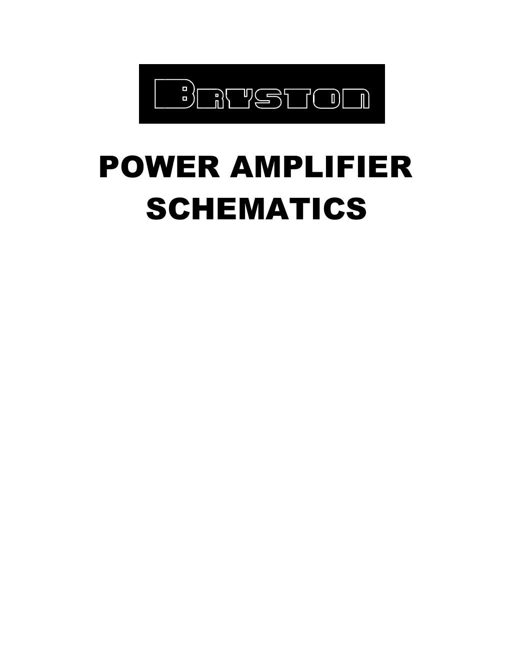 bryston 3b 9b series 1996 2001 schematics