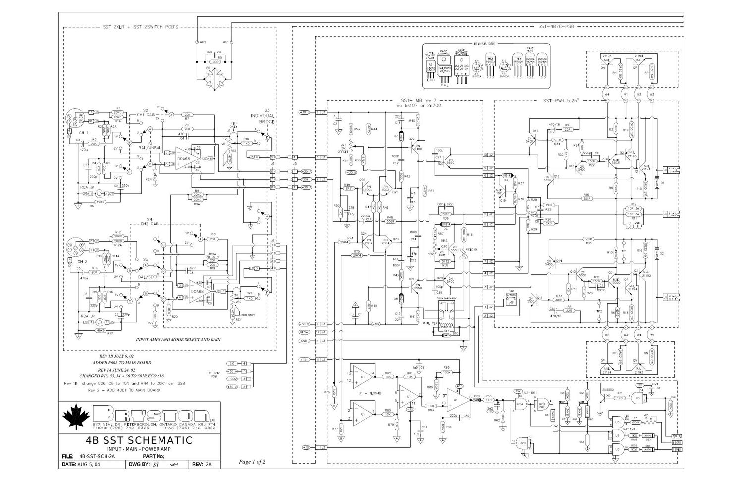 bryston 4b sst pwr sch