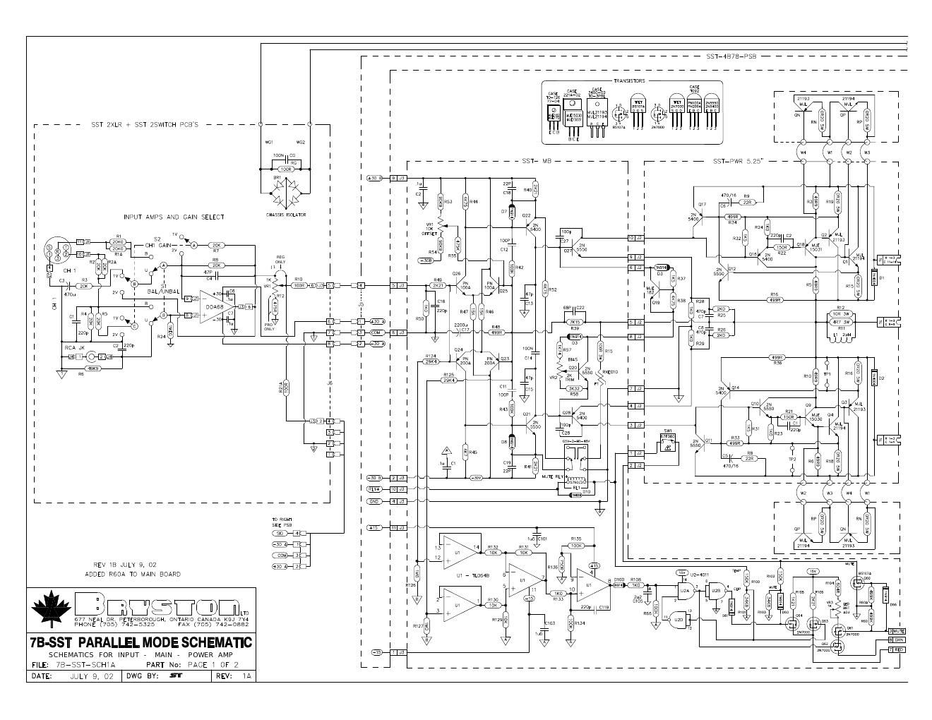 bryston 7 bsst schematic