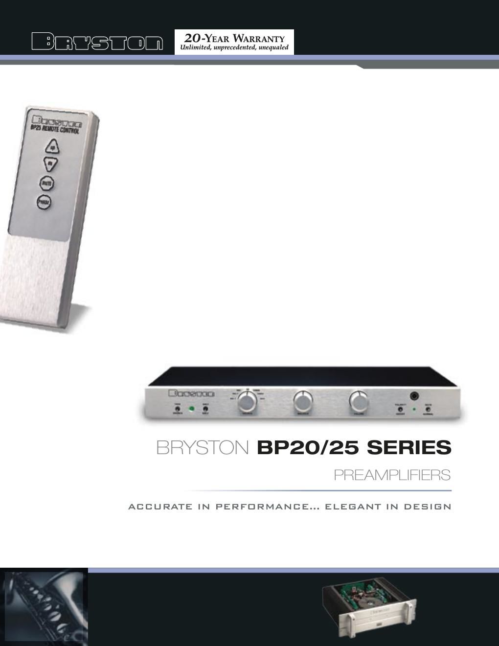 bryston bp 20 brochure