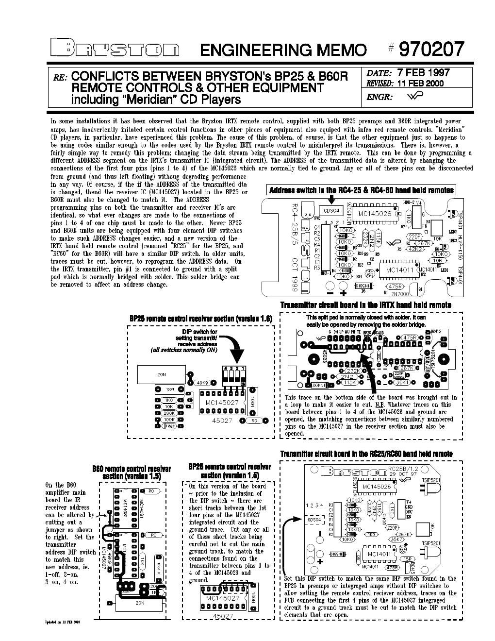 bryston bp 25 service manual