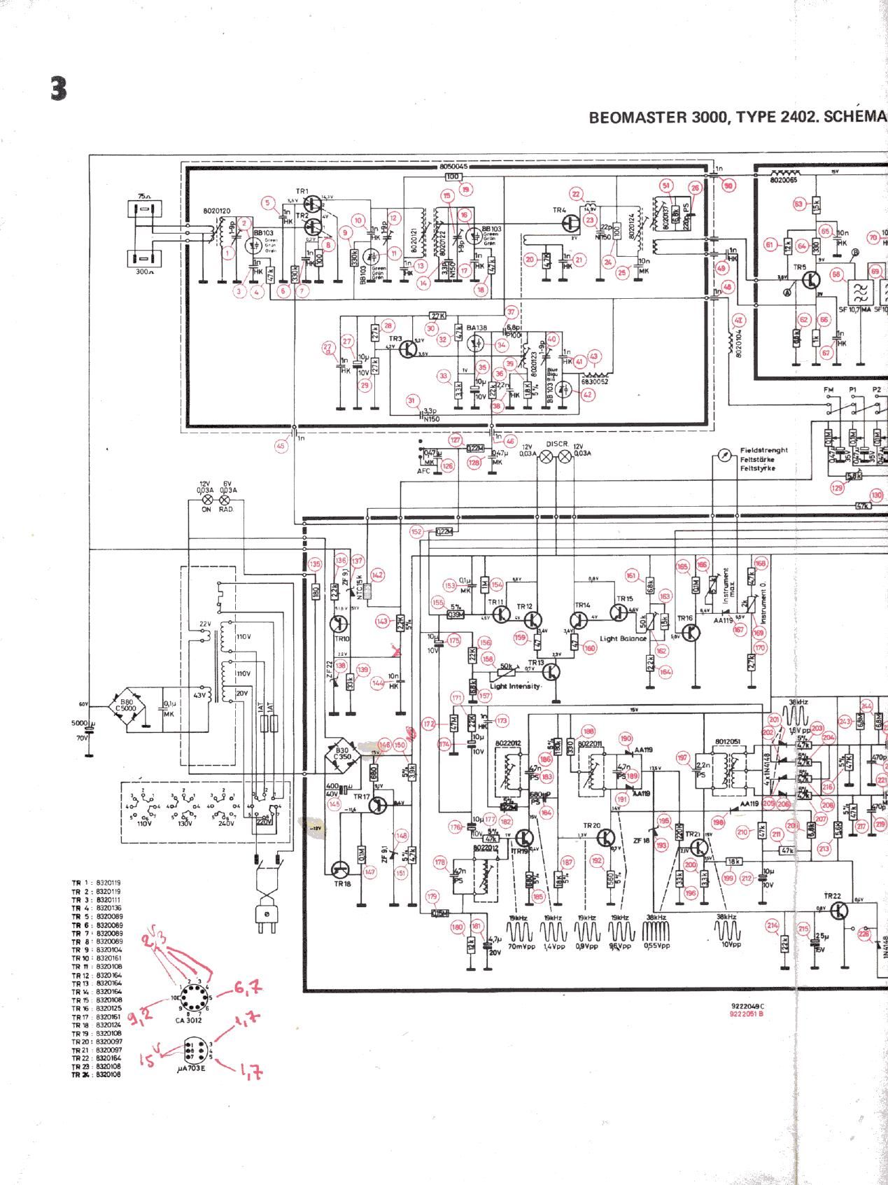 Bang Olufsen Beomaster 3000 Schematic 2