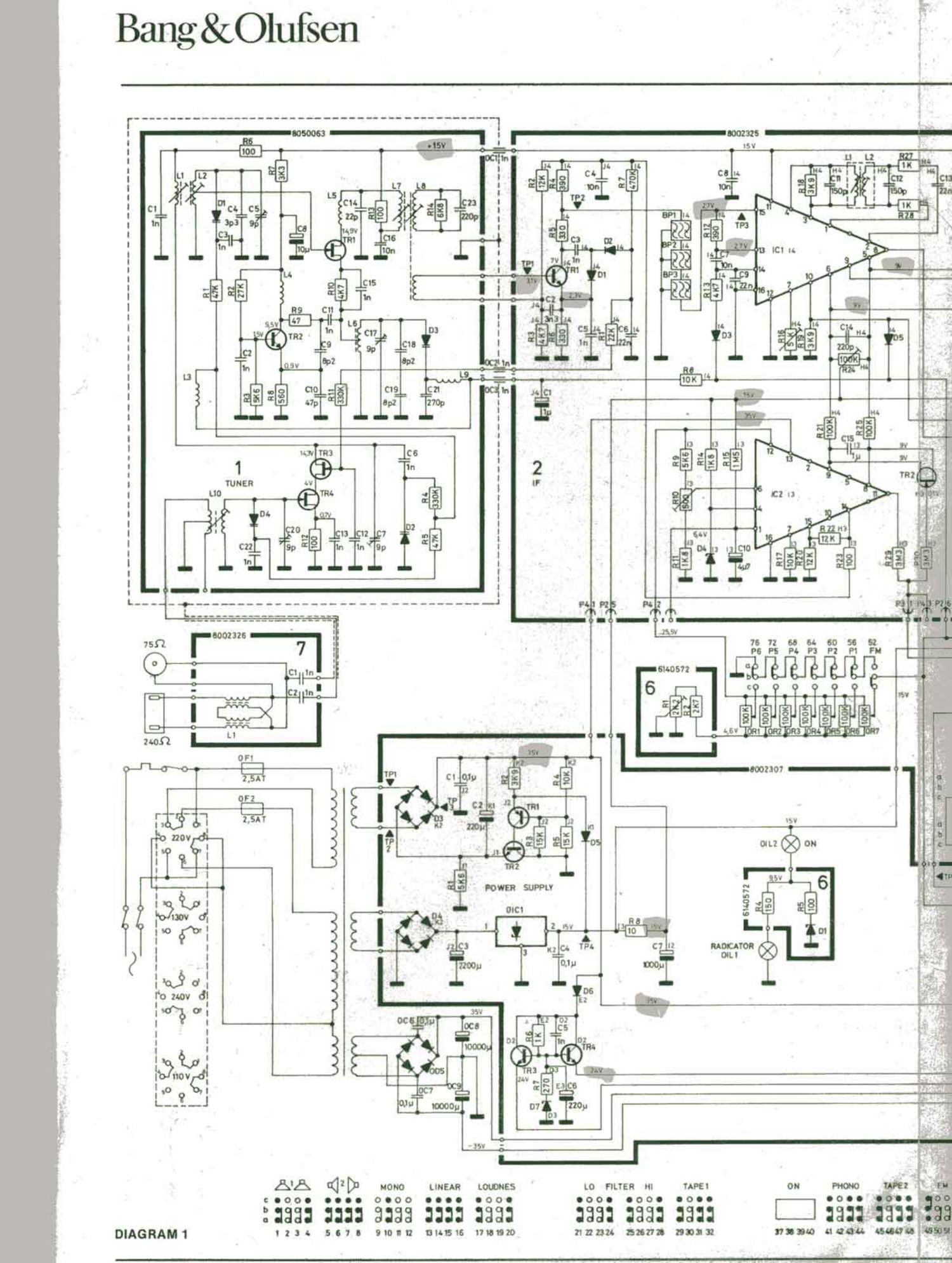 Bang Olufsen Beomaster 4400 Schematic