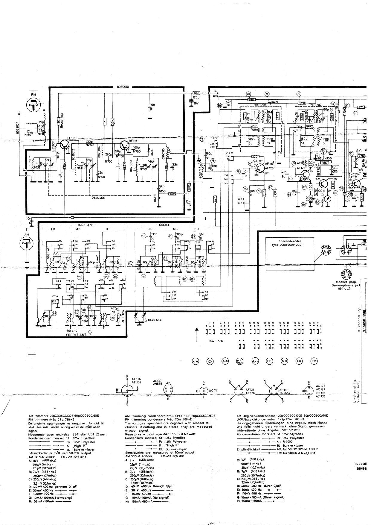 Bang Olufsen Beomaster 900 Schematic 1