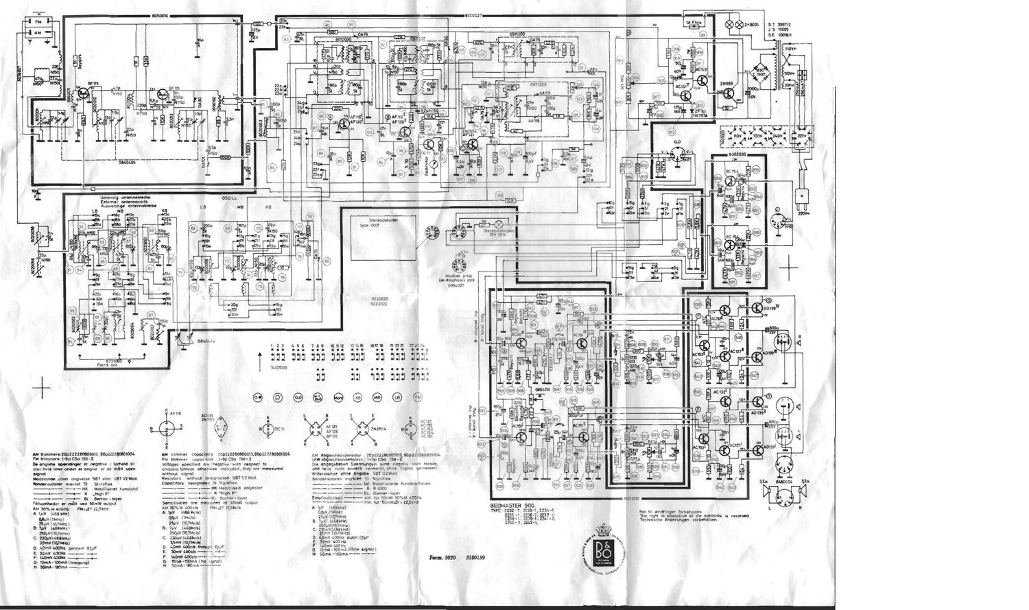Bang Olufsen Beomaster 900 Schematic 2