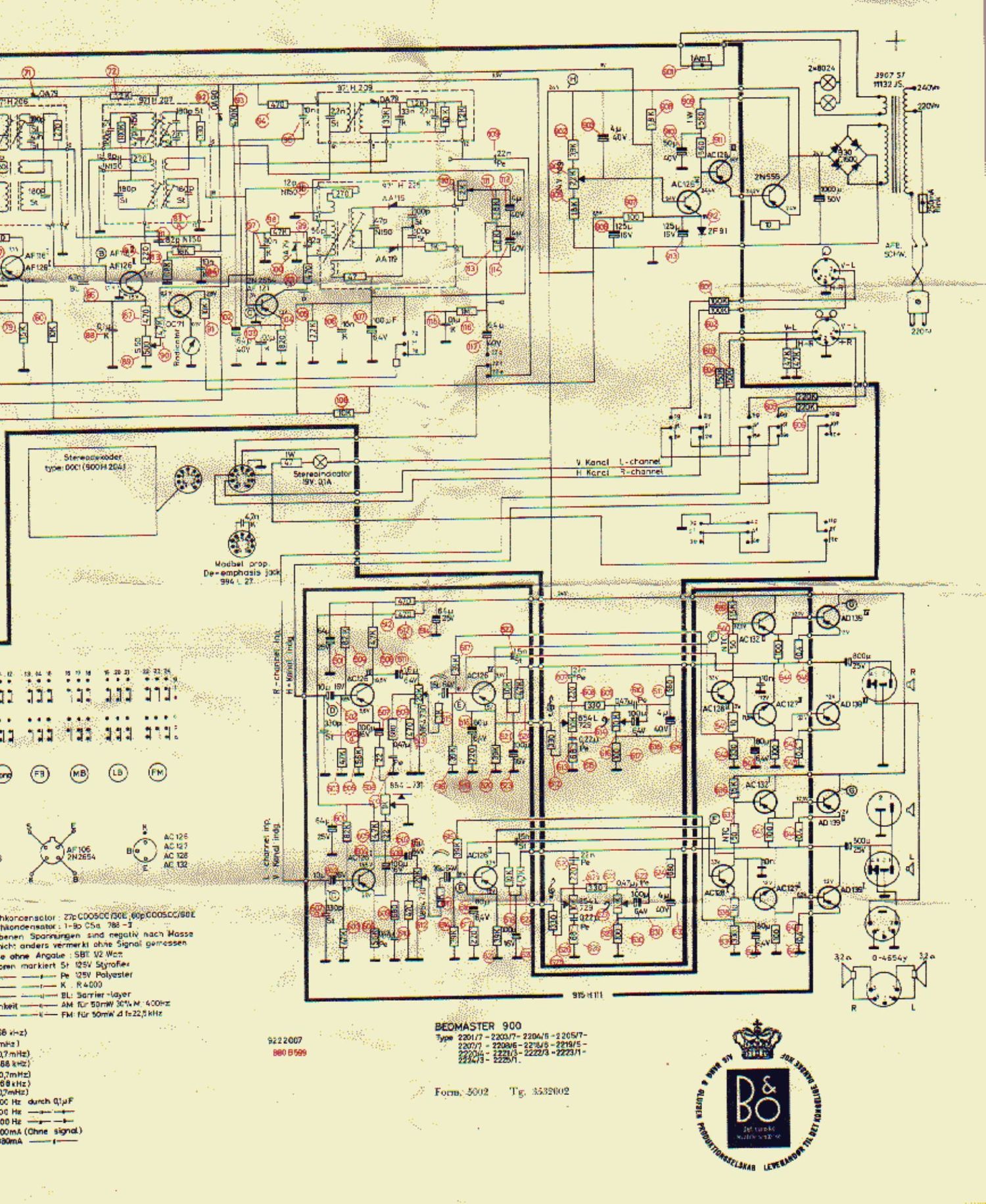 Bang Olufsen Beomaster 900 Schematic 3
