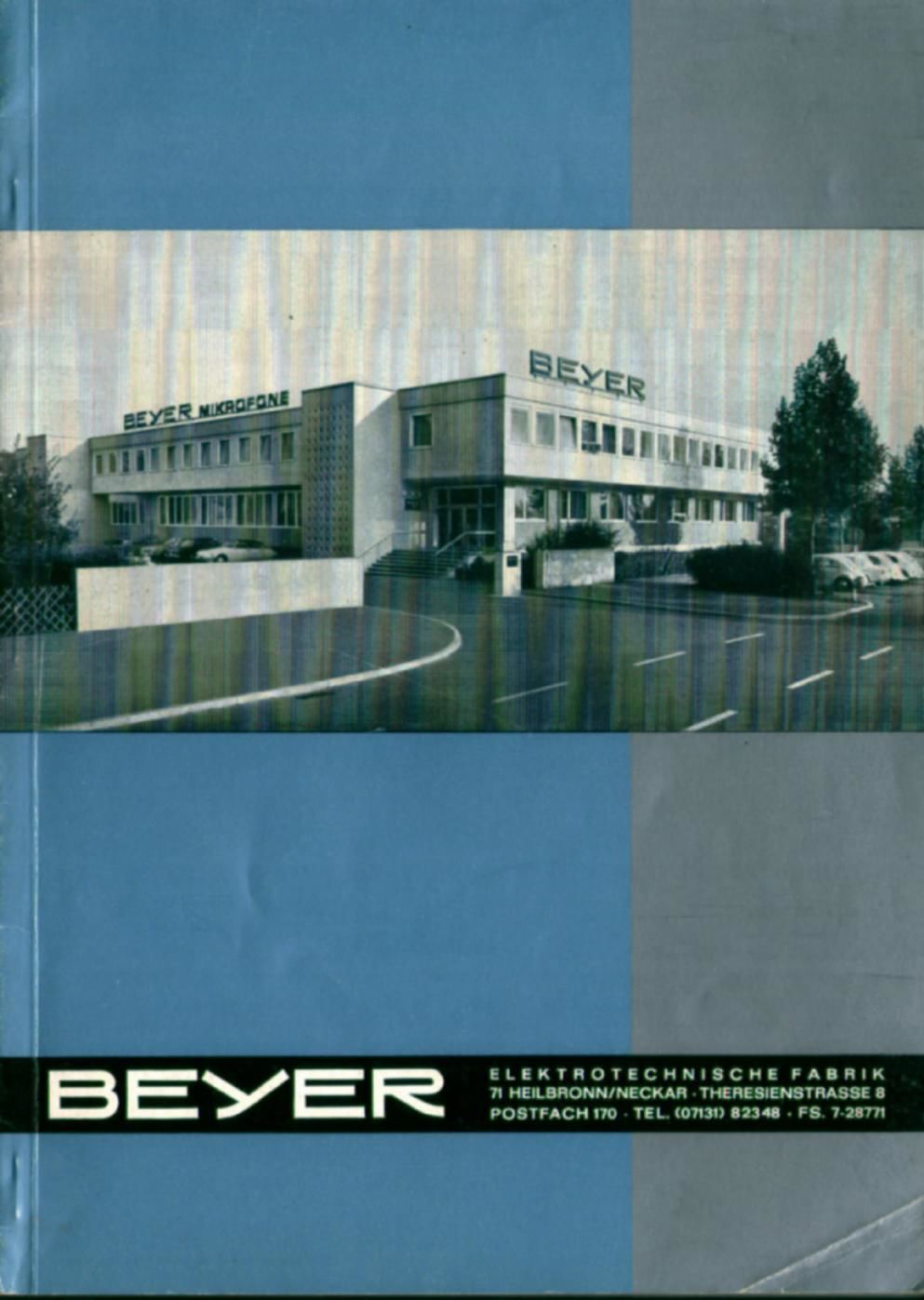 beyerdynamic 1967 Katalog