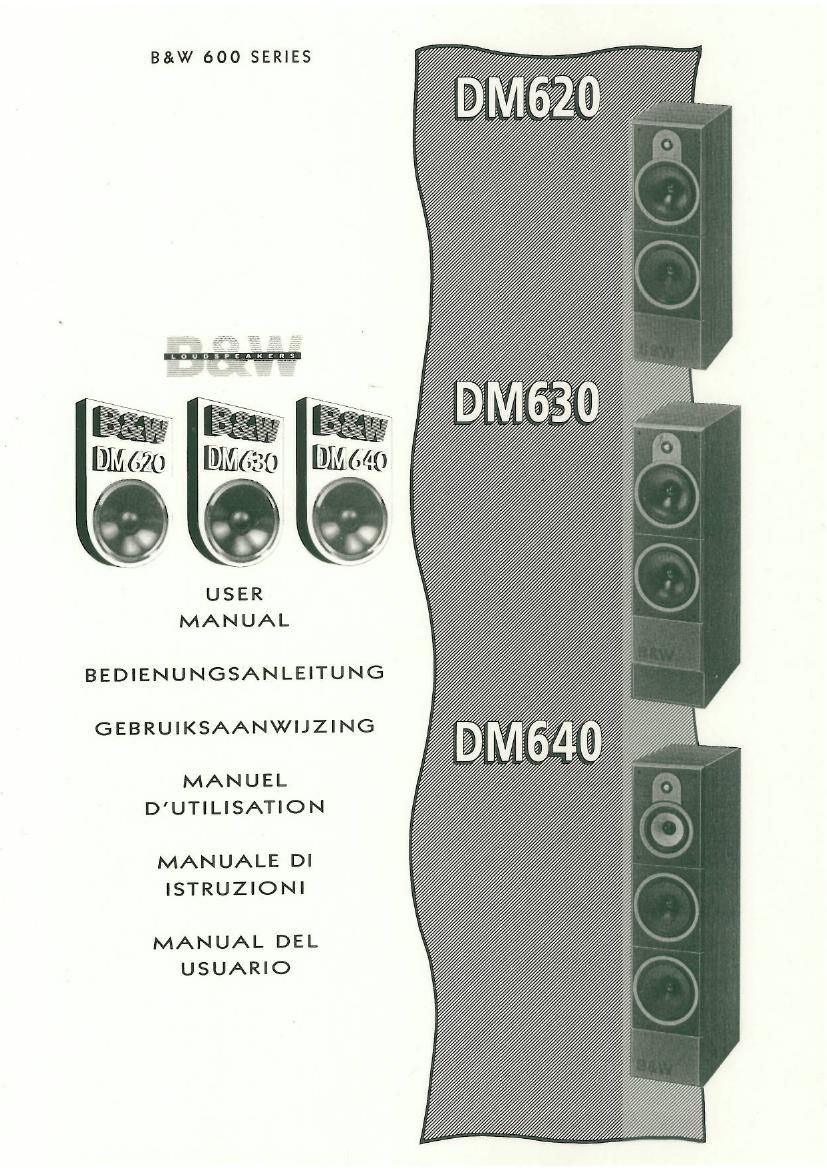 BowersWilkins DM 620 630 640 Owners Manual