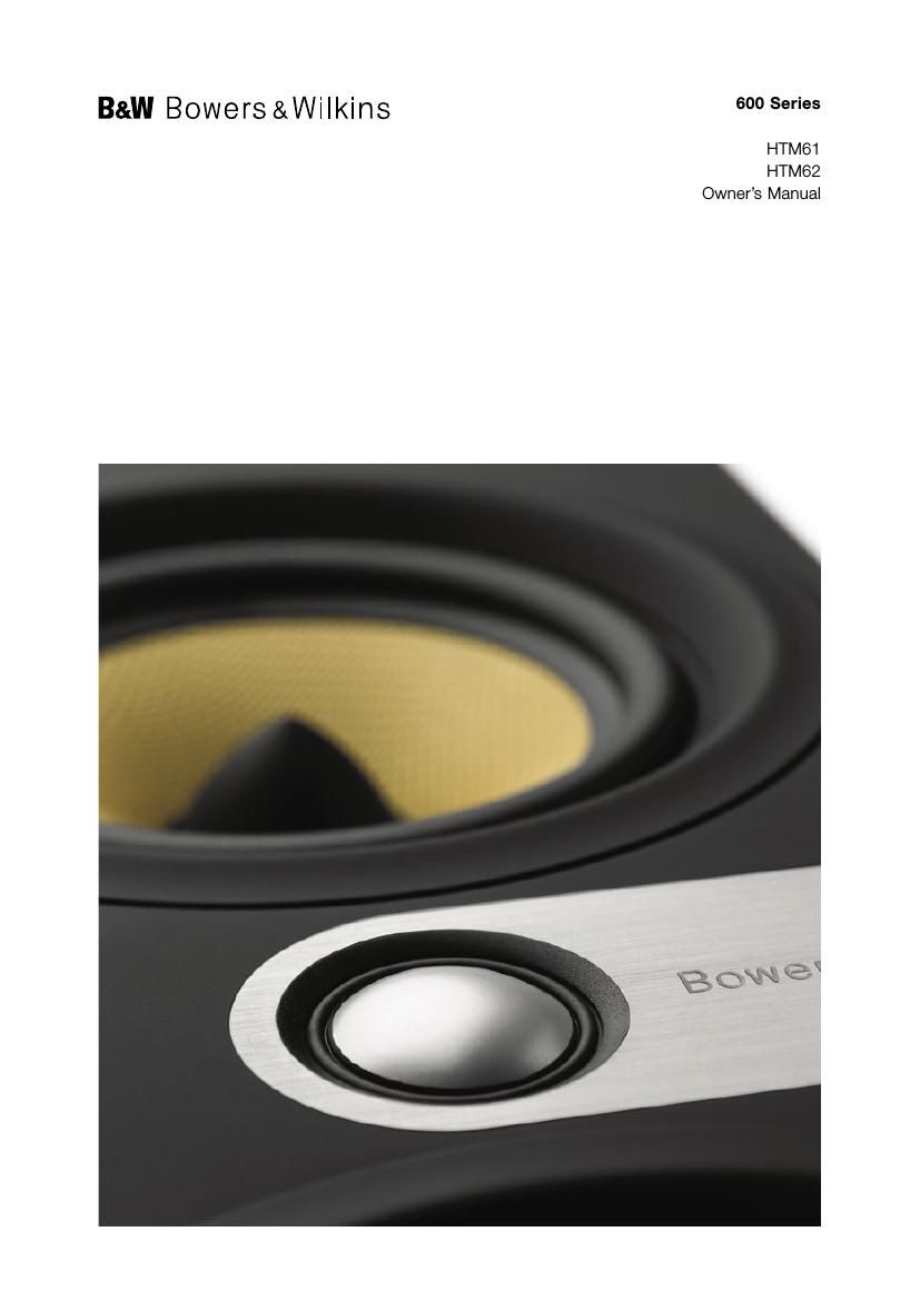BowersWilkins HTM 61 Owners Manual