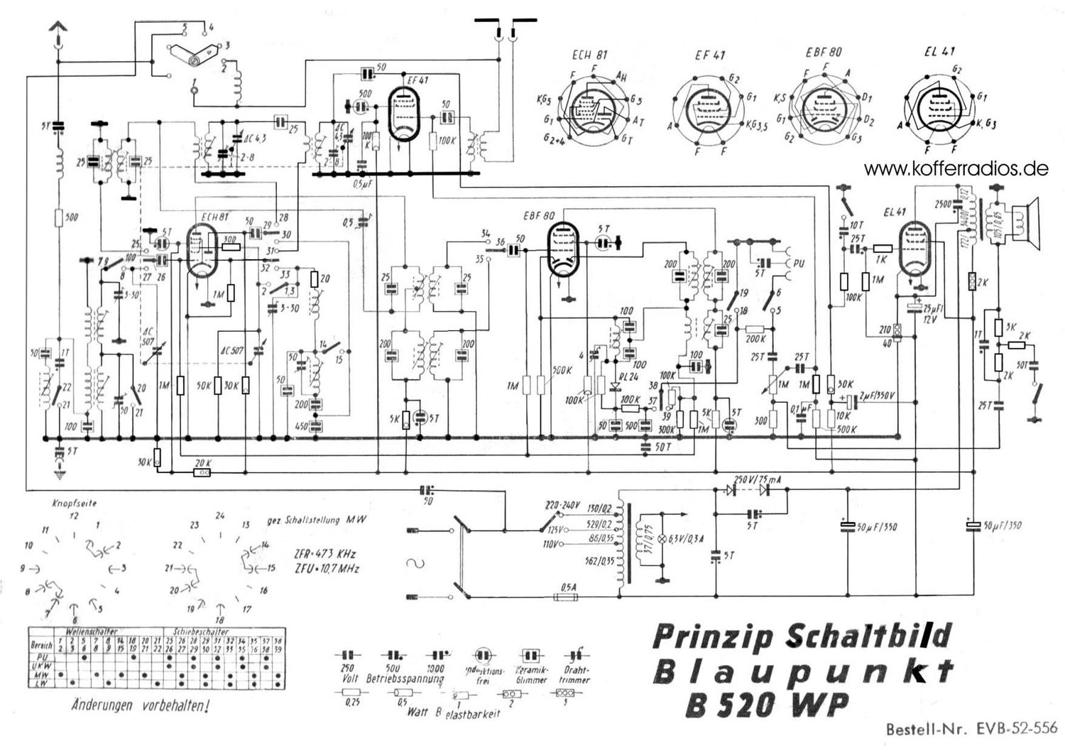 Braun B 520 WP Schematic