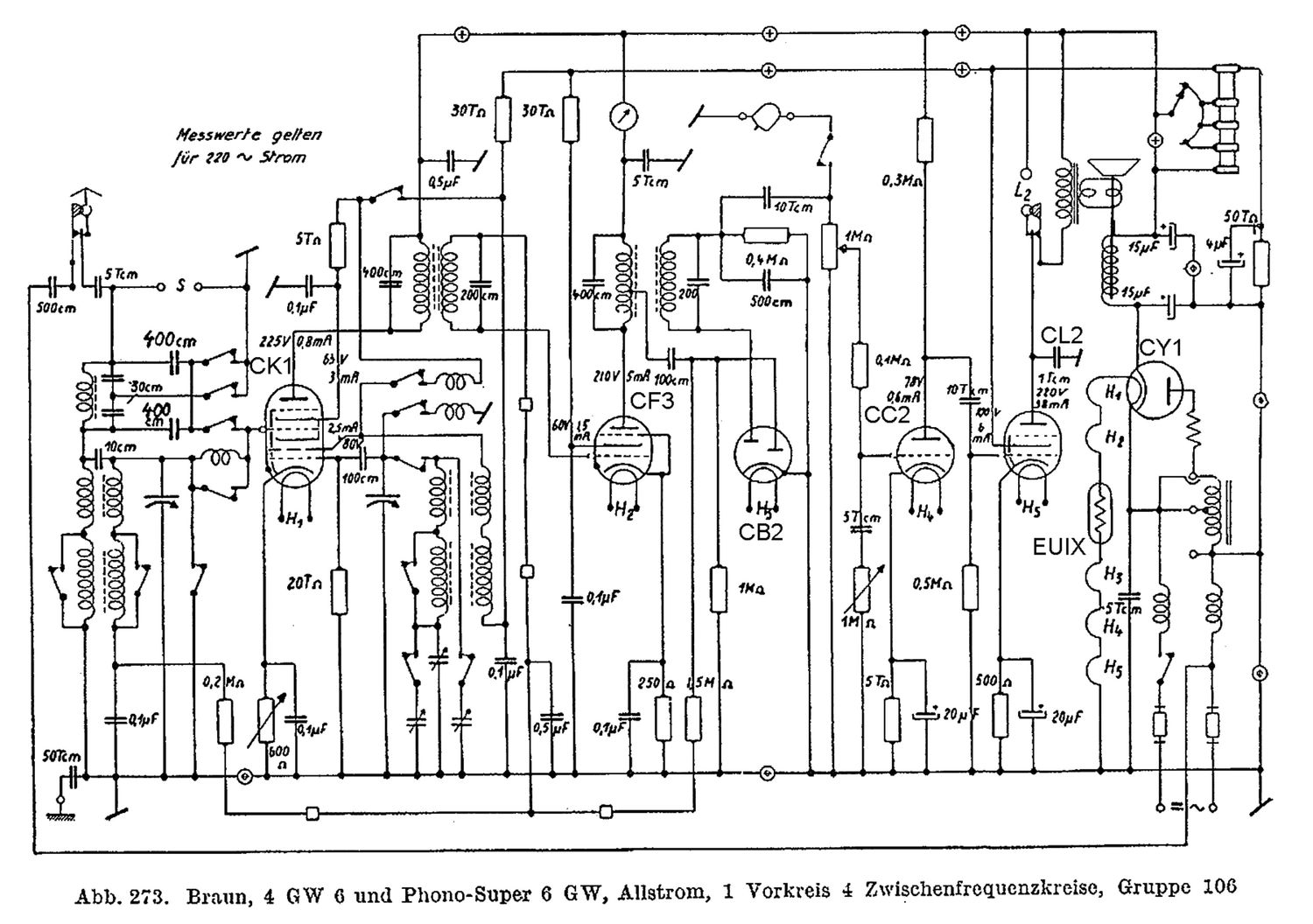 Braun 4 GW 6 Schematic